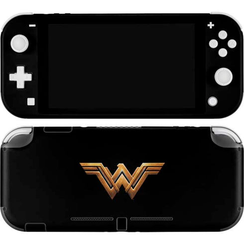 DC Comics Wonder Woman Gold Emblem Nintendo Switch Lite Skin
